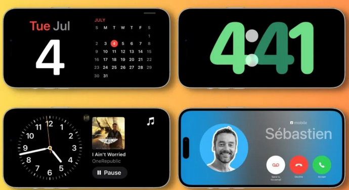 志丹苹果手机维修分享iOS17横屏充电待机显示有什么好处 