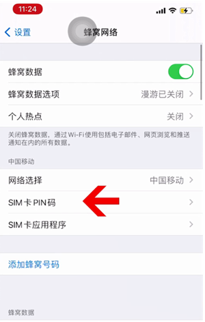 志丹苹果14维修网分享如何给iPhone14的SIM卡设置密码 